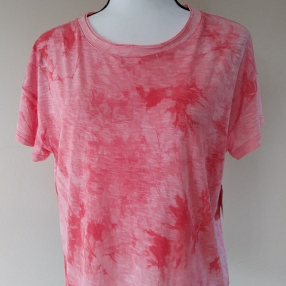 NWT Arizona Tie Dye Short Sleeve Top M Crabapple - Picture 6 of 14